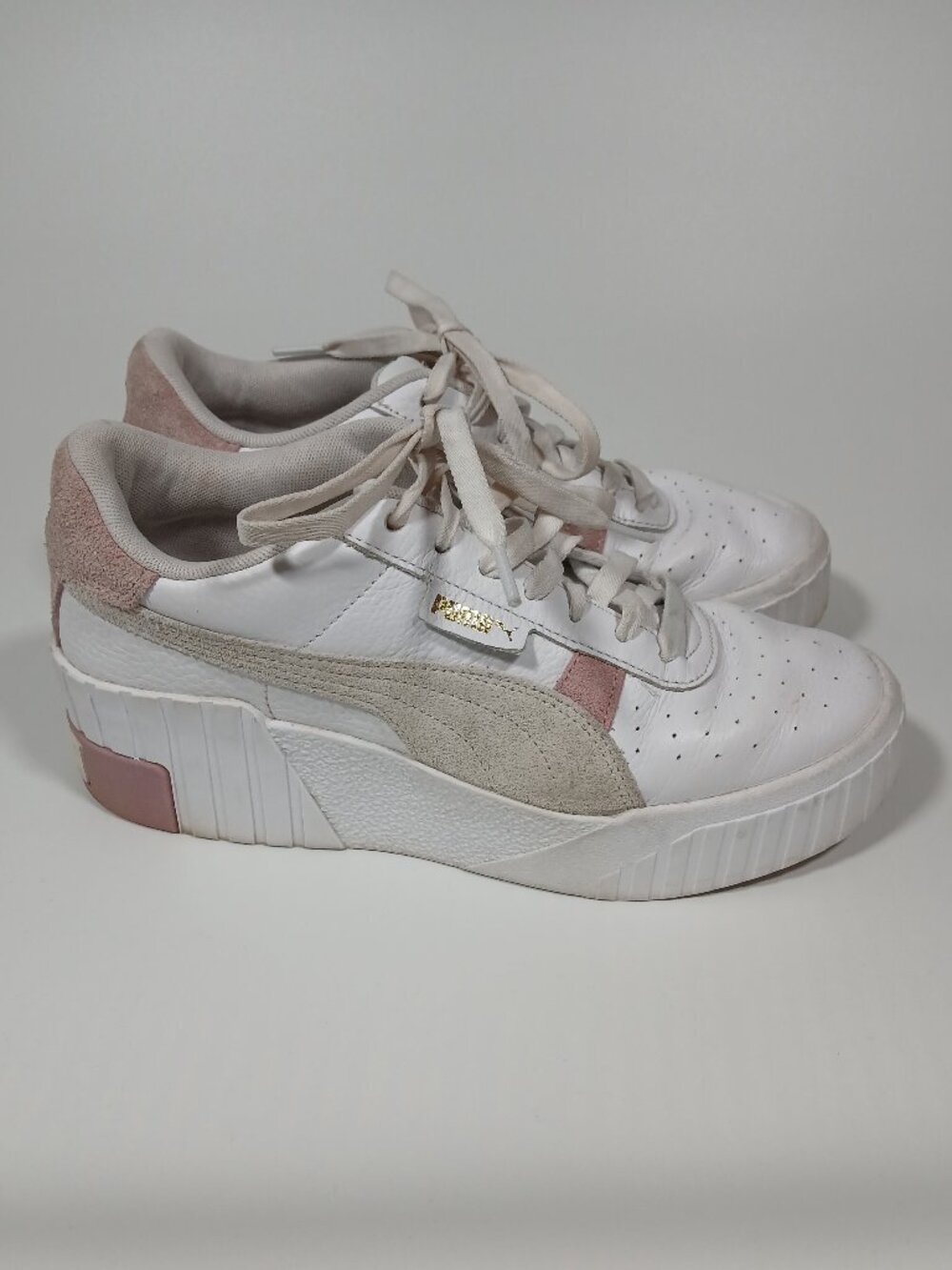 Puma Cali Wedge Mix Foxglove Chunky Platform Sneaker 373906-02 Women Size 9